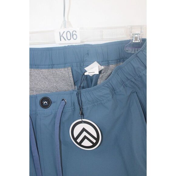 SKY MANUFACTURING BLUE NYLON STRETCH HIKING JOGGING PANTS SIZE M NWT SAMPLE - Picture 8 of 9